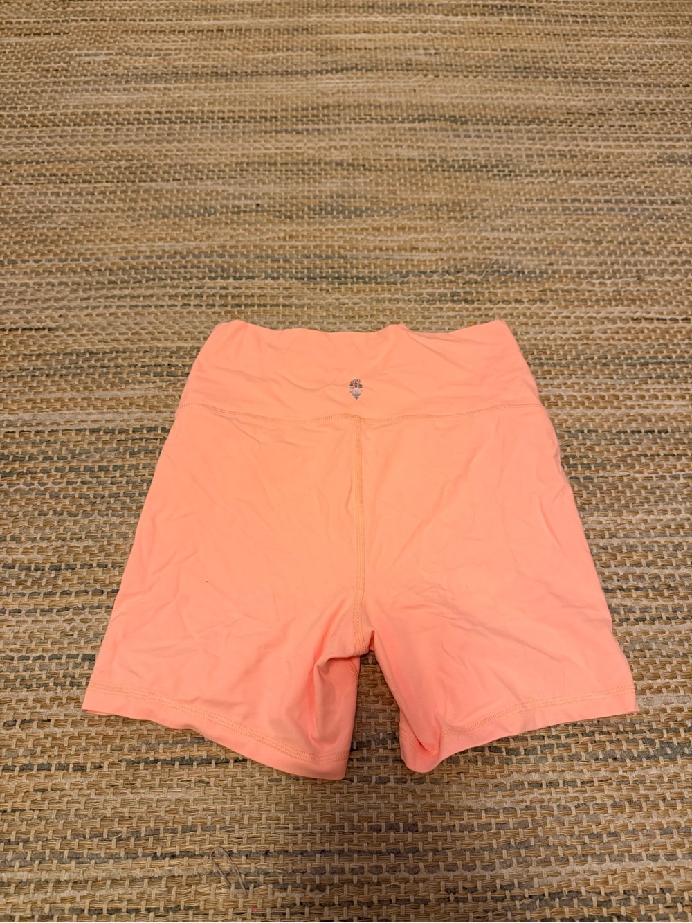 Free People Peach High-Rise Bike Shorts